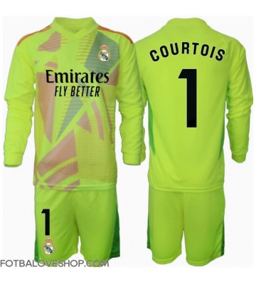Real Madrid Thibaut Courtois #1 Brankářské Dětské Alternativní Dres 2024-25 Dlouhý Rukáv (+ trenýrky)